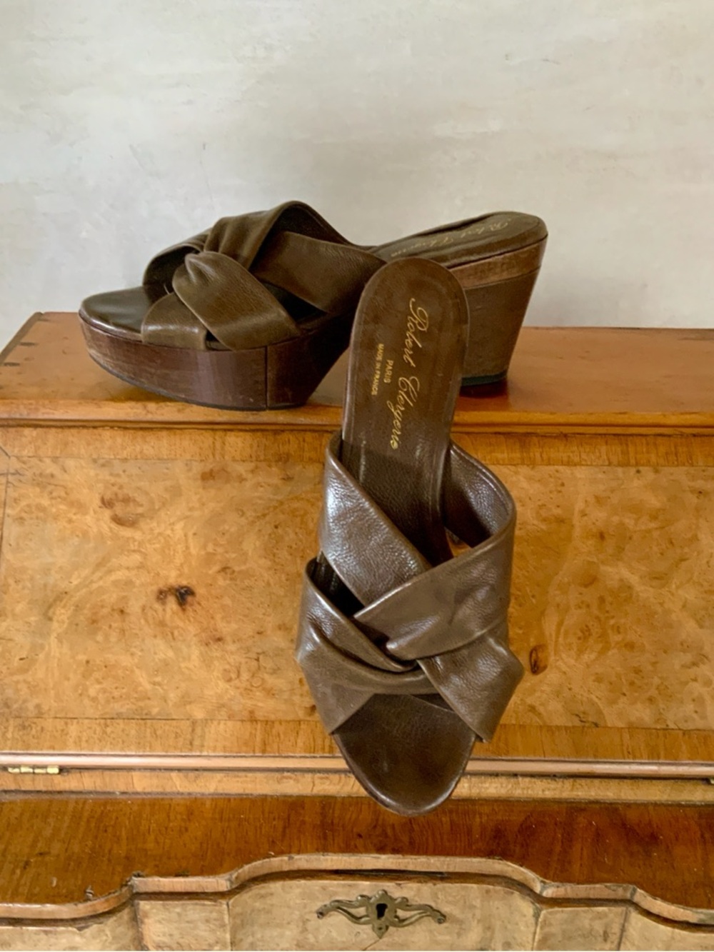 Robert Clergerie Platform Sandal 8M🤎